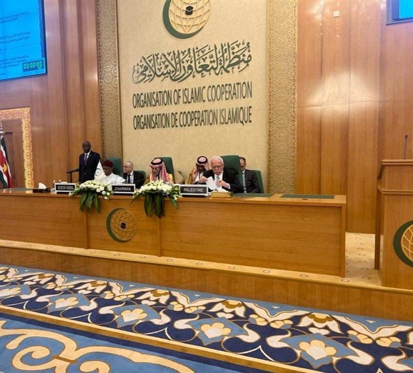 كلمة معالي الوزير الدكتور رياض المالكي في اجتماع اللجنة التنفيذية الاستثنائي مفتوح العضوية على مستوى وزراء خارجية الدول الاعضاء في منظمة التعاون الاسلامي لبحث العدوان الاسرائيلي على قطاع غزة