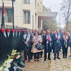 زيارة تضامنية لمجلس السفراء العرب في بلغاريا لمقر سفارة دولة فلسطين