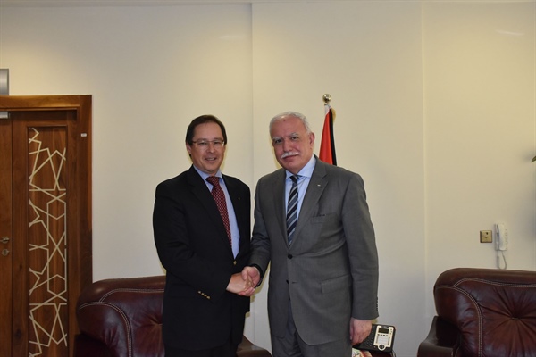 Dr. Malki, bid farewell to the Russian Ambassador to the State of Palestine on the end of his duties