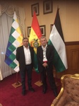السفير العلواني يلتقي وزير خارجية بوليفيا ويطلعه على اخر التطورات