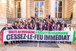 وقفة لـ"حزب فرنسا الأبية" تضامنا مع الشعب الفلسطيني