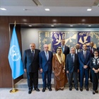 اللجنة الوزارية المكلفة من القمة العربية الإسلامية المشتركة غير العادية يلتقون الأمين العام للأمم المتحدة