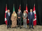 The Ministerial Committee assigned by the Joint Arab Islamic Extraordinary Summit met with the Canadian Prime Minister