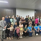 السفير الزبن يستقبل العائلات الفلسطينية البرازيلية الذين تم اجلاؤهم من قطاع غزة
