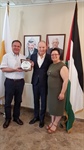 El Embajador Palestino recibe al presidente del Partido Verde Chipriota y enfatiza la profundidad de las relaciones Palestino-Chipriotas