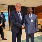 الوزير د.المالكي يلتقي نظيره وزير خارجية ساحل العاج على هامش أعمال الدورة ٥٥ لمجلس حقوق الإنسان في جنيف