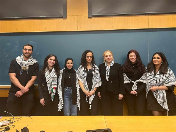 السفيرة سيدين تلقي محاضرة في جامعة أوسلو حول القضية الفلسطينية