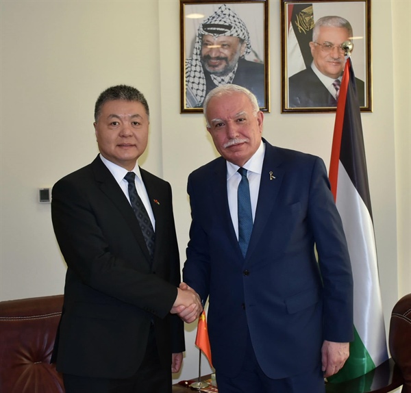 الوزير المالكي يثمن موقف الصين الثابت والداعم للشعب الفلسطيني