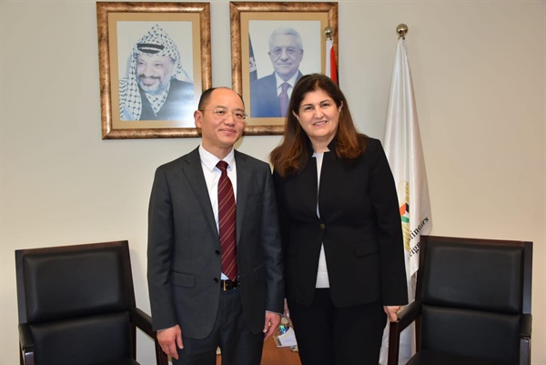 الوزيرة أغابكيان شاهين تطالب الصين دعم الاعتراف الدولي بدولة فلسطين