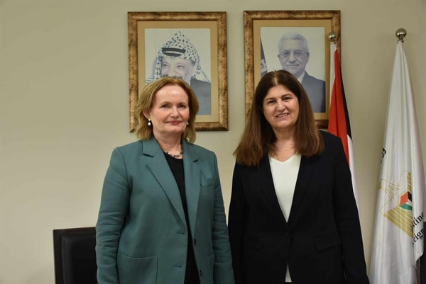 الوزيرة شاهين تبحث مع القنصل العام البريطاني سبل التعاون المشترك