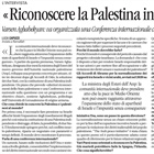 في مقابلة لها مع صحيفة "أفينير" الإيطالية، وزيرة الدولة لشؤون وزارة الخارجية والمغتربين، د. فارسين أغابيكيان شاهين: يجب تنظيم مؤتمر دولي حول القضية #الفلسطينية ببرامج وأهداف واضحة لتطبيق حل الدولتين -
