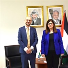 الوزيرة شاهين تبحث مع السفير الليتواني آفاق التعاون المشترك