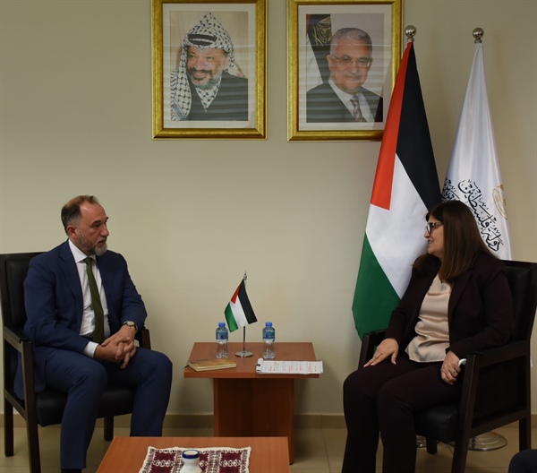 Dr. Shahin urges Greece to recognize the State of Palestine during her meeting with the Greek Consul