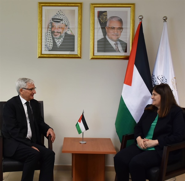 Minister Shahin bids farewell to the Turkish Consul General on the occasion of his end of tenure