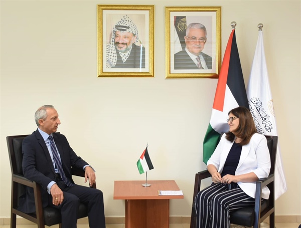 الوزيرة شاهين تُشيد بالعلاقات الثنائية بين فلسطين وتركيا
