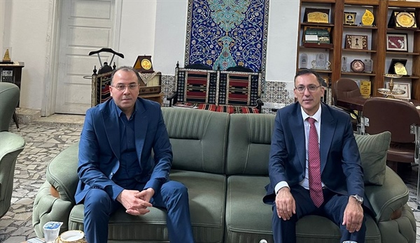 الرويضي يناقش مع مستشار رئيس الوزراء العراقي تشكيل جبهة ثقافية عالمية للسردية الفلسطينية