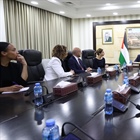 مصطفى يستقبل وفدا من البرلمان الأوروبي