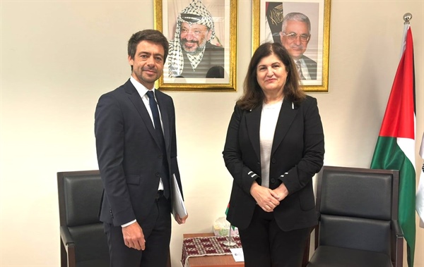 الوزيرة شاهين تستقبل الرئيس الجديد لبعثة اللجنة الدولية للصليب الأحمر