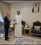سفير دولة فلسطين لدى قطر يلتقي وزير العدل ووزير الدولة لشؤون مجلس الوزراء بدولة قطر