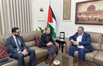 دبور يبحث مع رئيسة بعثة "الصليب الأحمر" في لبنان سبل تخفيف معاناة أبناء شعبنا اللاجئين