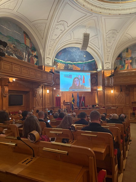 Minister Shaheen Addresses Palestine Solidarity Day in Sweden