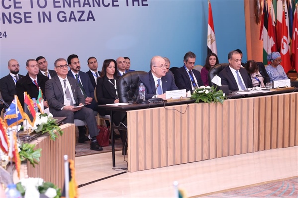 خلال كلمته في مؤتمر القاهرة الوزاري لتعزيز الاستجابة الإنسانية في قطاع غزة، مصطفى: ما يجري في قطاع غزة جريمة حرب متكاملة الأركان واخفاق للإنسانية ولمبادئ القانون الدولي