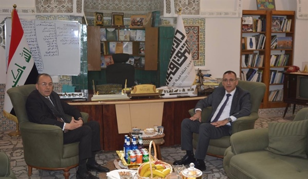 الرويضي يبحث مع مستشار رئيس الوزراء العراقي للشؤون الثقافية سبل تعزيز التعاون في المجال الثقافي