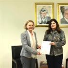 د. شاهين تتسلم نسخة من أوراق اعتماد ممثل جمهورية ليتوانيا الجديد لدى دولة فلسطين