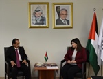 الوزيرة شاهين تودّع سفير سريلانكا لدى دولة فلسطين بمناسبة انتهاء مهامه الرسمية