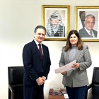 Minister Shahin Receives a Copy of the Credentials of the New Spanish Consul General to the State of Palestine