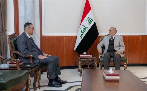 الرويضي يناقش مع رئيس مجلس النواب العراقي إقرار القانون المنظم لوجود اللاجئين الفلسطينيين