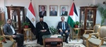 القنصل العام لدولة فلسطين بالإسكندرية يستقبل الارشمندريت