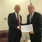 Malki receives a copy of the credentials of the new representative of the Kingdom of the Netherlands to the State of Palestine