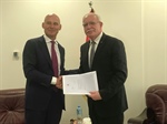 Malki receives a copy of the credentials of the new representative of the Kingdom of the Netherlands to the State of Palestine