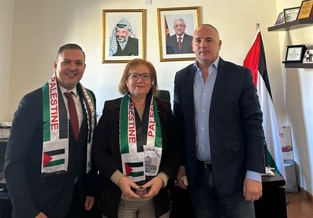 عضو برلمان مالطي يزور سفارة دولة فلسطين في مالطا تضامنًا مع القضية الفلسطينية
