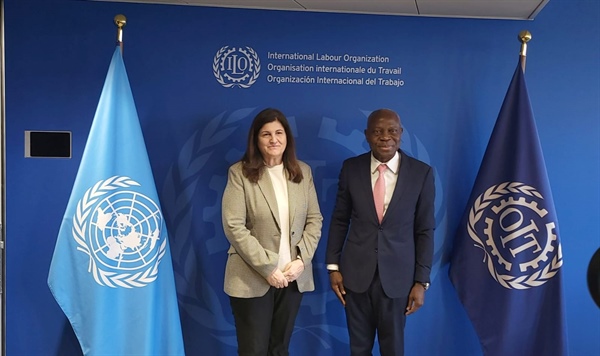 Minister Shaheen Meets with the Director-General of the International Labour Organization