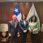 Minister Shaheen Discusses Academic Cooperation with the President of Andrés Bello Diplomatic Academy of Chile