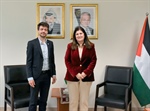 الوزيرة شاهين تبحث مع رئيس بعثة اللجنة الدولية للصليب الأحمر الأوضاع الإنسانية في فلسطين