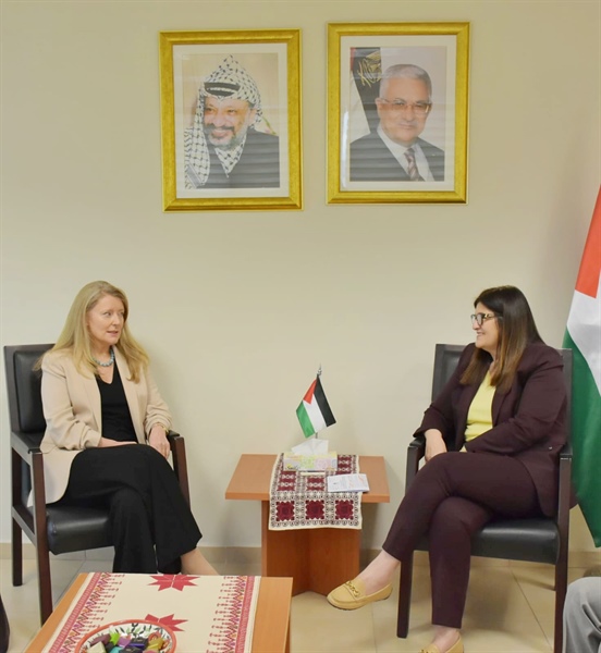 Minister Shaheen Discusses Latest Developments with British Consul General and Urges Recognition of the State of Palestine