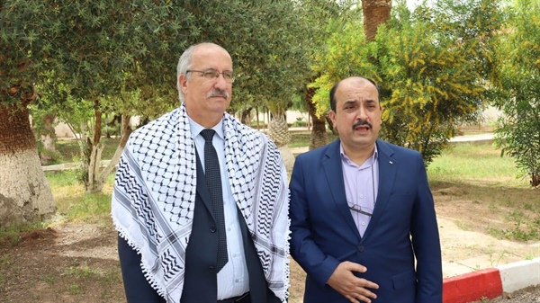 وفد سفارة فلسطين يزور جامعة جيلالي ليابس بالجزائر