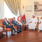 السفير أبو الرب يبحث مع الهلال الأحمر القطري تعزيز الاستجابة الإنسانية في فلسطين