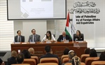 الوزيرة شاهين تبحث مع القنصل الفرنسي ومسؤولاً في الخارجية الفرنسية التحضيرات الجارية لعقد المؤتمر الدولي للسلام