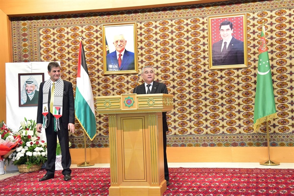 سفارة دولة فلسطين في تركمانستان تحيي اليوم العالمي للتضامن مع الشعب الفلسطيني والذكرى الثلاثين لاعلان الاستقلال
