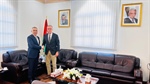 السفير أبو الرب يبحث مع القائم بالأعمال الألماني تطورات الأوضاع في فلسطين وأهمية دعم إعادة إعمار غزة