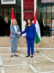 Minister Shahin  Receives Austrian Foreign Minister and Briefs Her on the Latest Developments