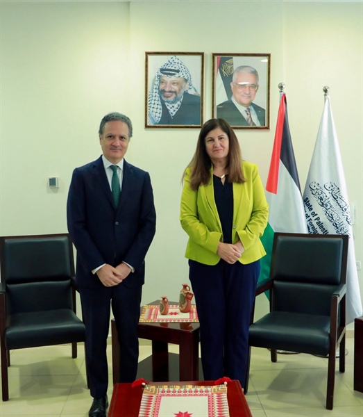 Minister Shahin Receives the Accredited Spanish Consul to the State of Palestine