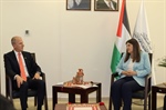 الوزيرة شاهين تستقبل رئيس مكتب تمثيل كندا لدى دولة فلسطين