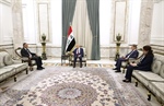 الرئيس العراقي يؤكد ضرورة توحيد الجهود لوقف العدوان وإدخال المساعدات إلى قطاع غزة