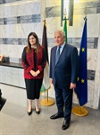 وزيرة الخارجية تلتقي نظيرها الإيطالي وتؤكد أهمية الاعتراف بدولة فلسطين