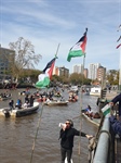 مظاهرة بالقوارب في الأرجنتين دعماً لفلسطين وتنديداً بالإبادة